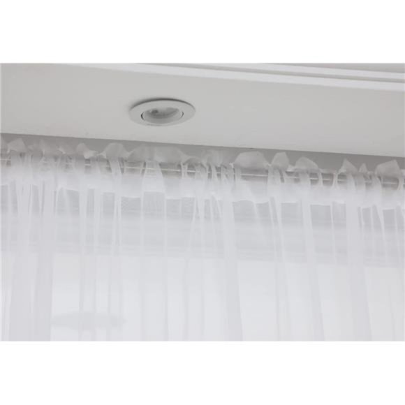 Window White Sheer Curtains 84 Inches Length 2 Panels Set Window Sheer White - Picture 4 of 5